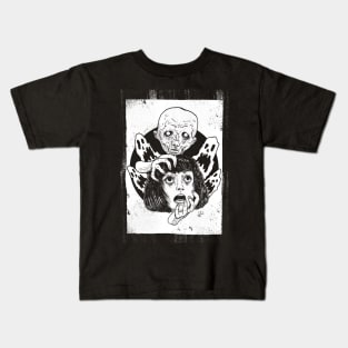 Head Haunter Inktober version (white print) Kids T-Shirt